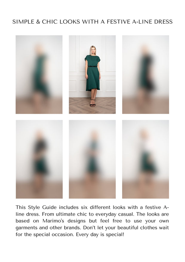 STYLE GUIDE - HOW TO STYLE A-LINE FESTIVE DRESS