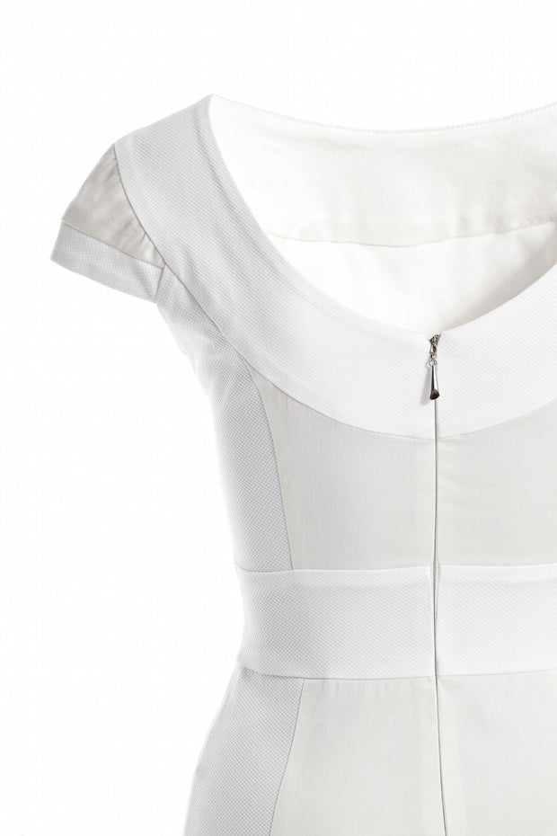 ACHILLEA WHITE PENCIL DRESS