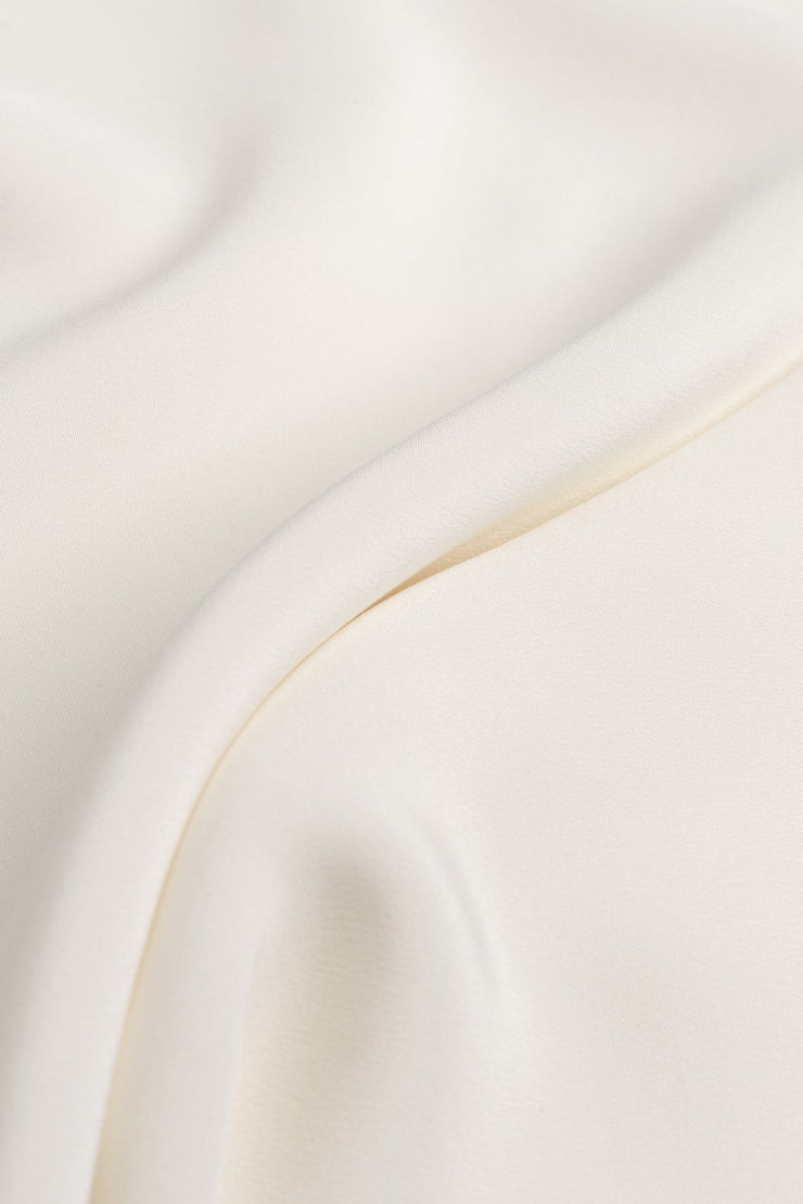 LITTORELLA IVORY SILK JUMPSUIT WITH AN OPEN BACK