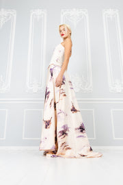 LANONIA AQUARELLE SILK MAXI DRESS