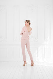 LITTORELLA NUDE PINK V-NECK JUMPSUIT