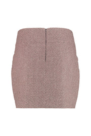 NORA LIGHT BROWN SHORT SKIRT WITH POCKETS