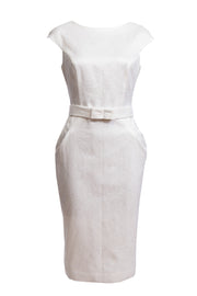 LASTHENIA WHITE PENCIL DRESS