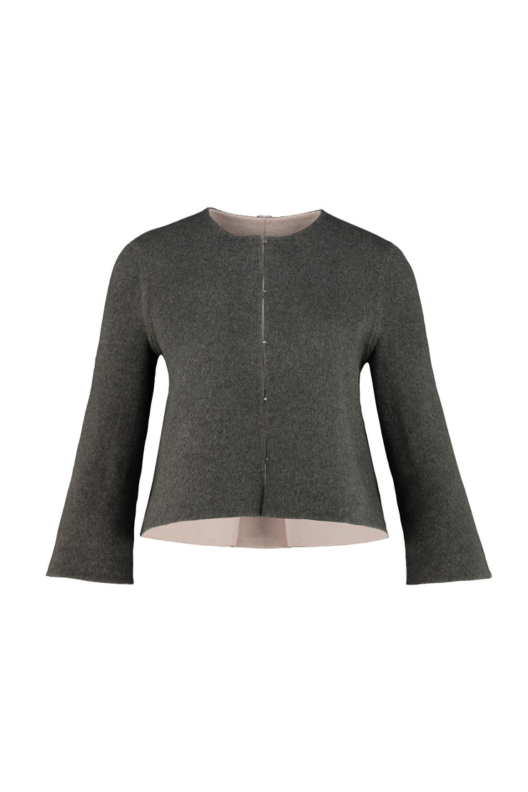 LAGUNARIA TWO-SIDED CASHMERE WOOL BLEND JACKET