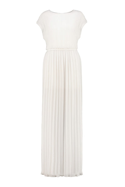 MERREMIA OFF-WHITE PLEATED GOWN