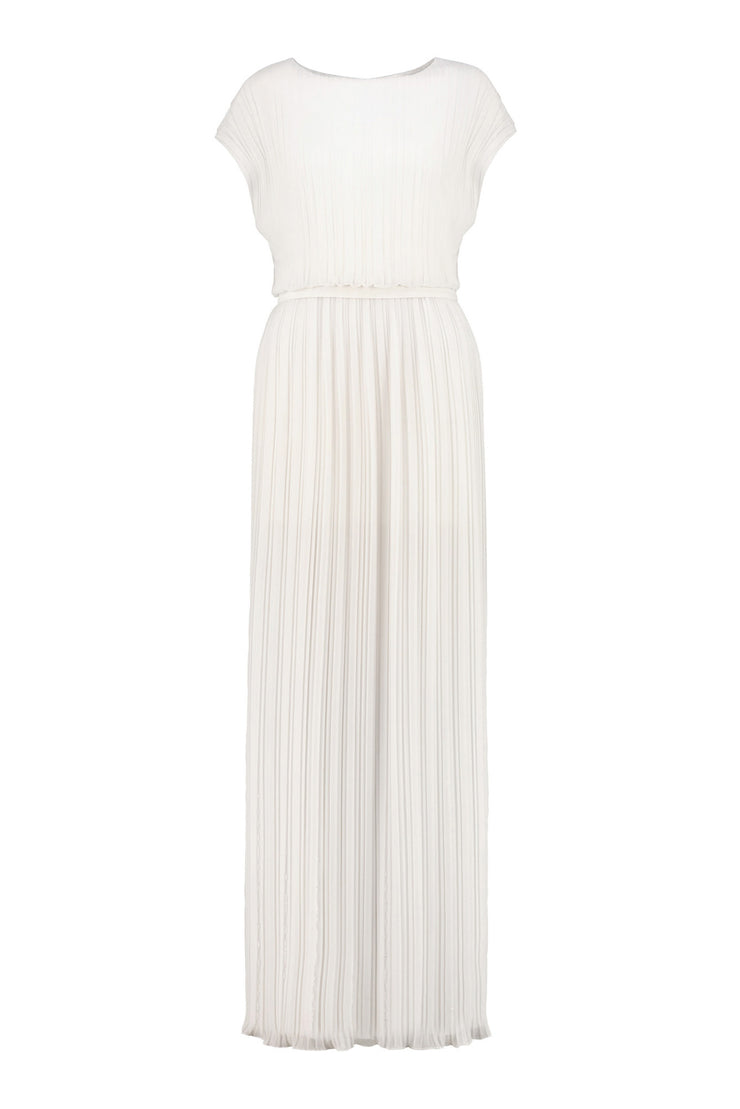 MERREMIA OFF-WHITE PLEATED GOWN – Marimo Fashion