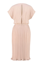 MERREMIA NUDE PINK PLEATED DRESS