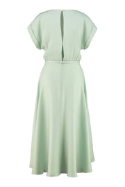 LEIBNITZIA MINT GREEN SILK DRESS WITH THE BELT