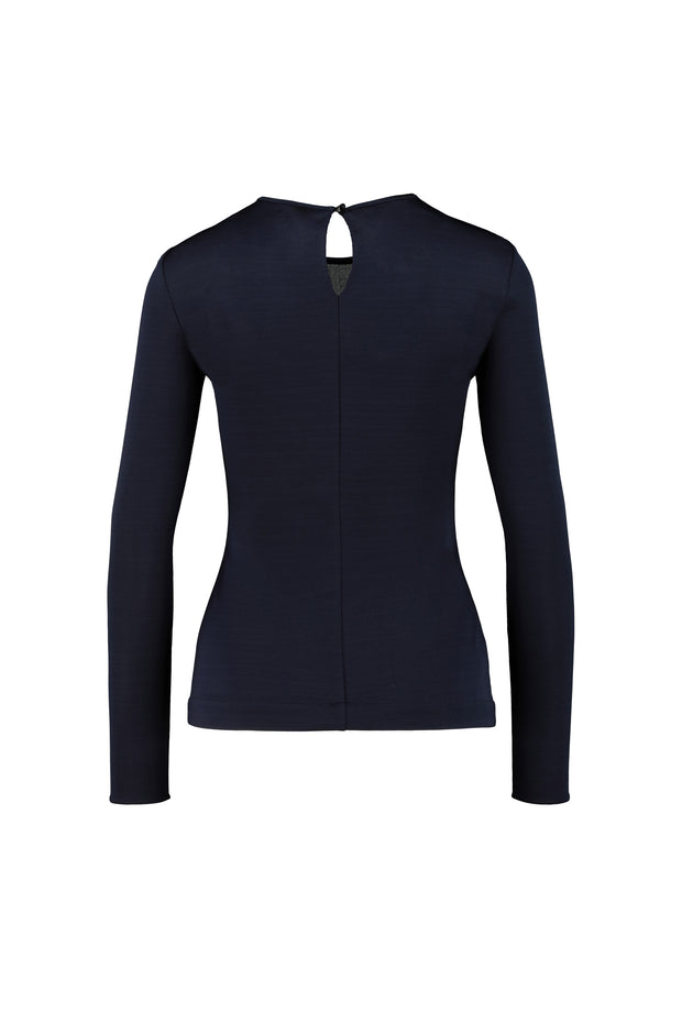 ROTHECA NAVY BLUE JERSEY TOP